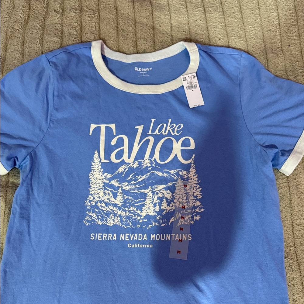 Old Navy Blue Lake Tahoe Kids Tee